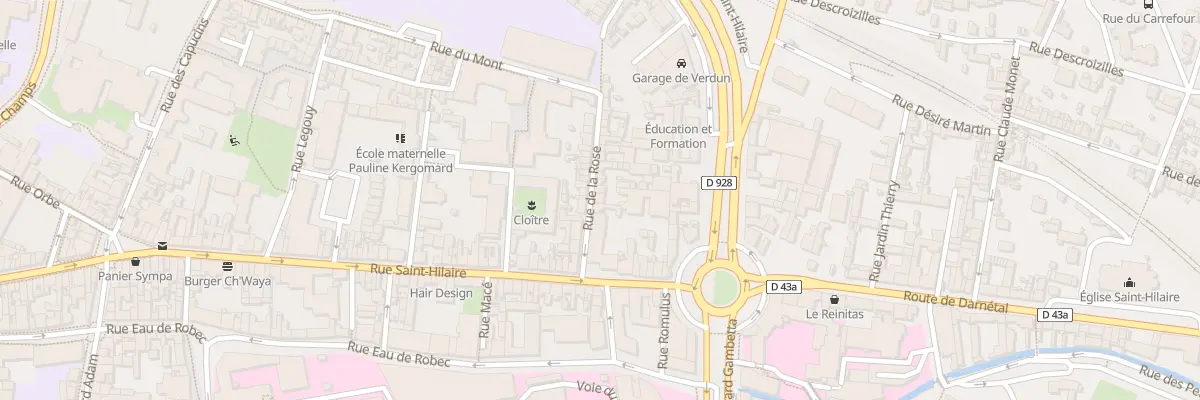 Plan du 16 Rue de la Rose à Rouen