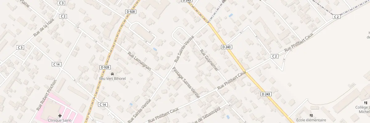 Plan du 26 Rue Sainte Venise Bihorel à Bihorel