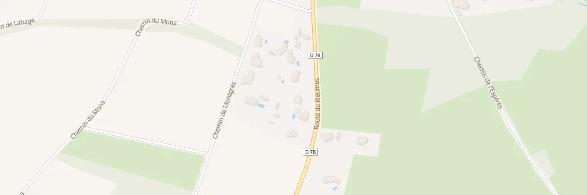 Plan du 158 Rte de Rieumes à Beaufort