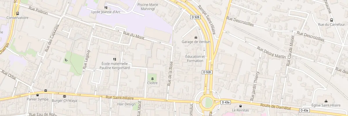 Plan du 38 Rue de la Rose à Rouen