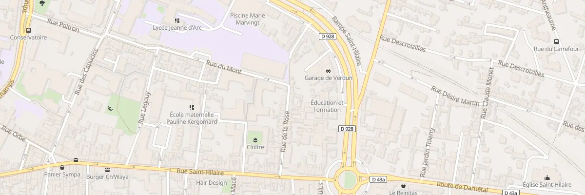 Plan du 42 Rue de la Rose à Rouen