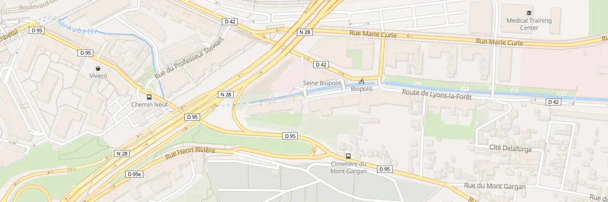 Plan du 73 Rte de Lyons la Foret à Rouen
