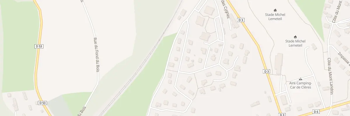 Plan du 268 Rue des Pinsons à Clères