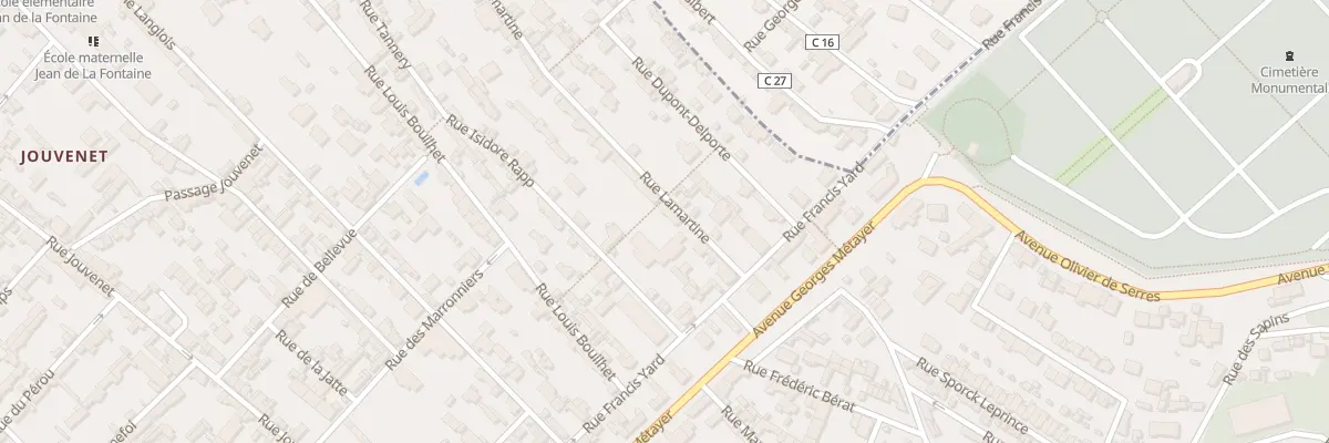 Plan du 9 Rue Lamartine à Rouen