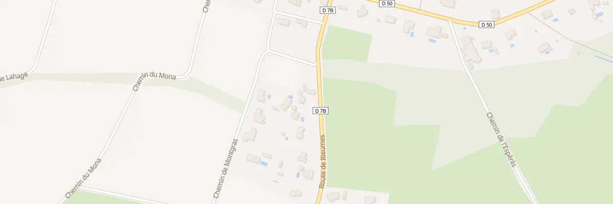 Plan du 68 Rte de Rieumes à Beaufort