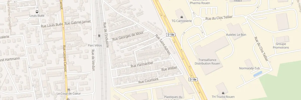 Plan du 10 Rue Riesch à Saint-Étienne-du-Rouvray