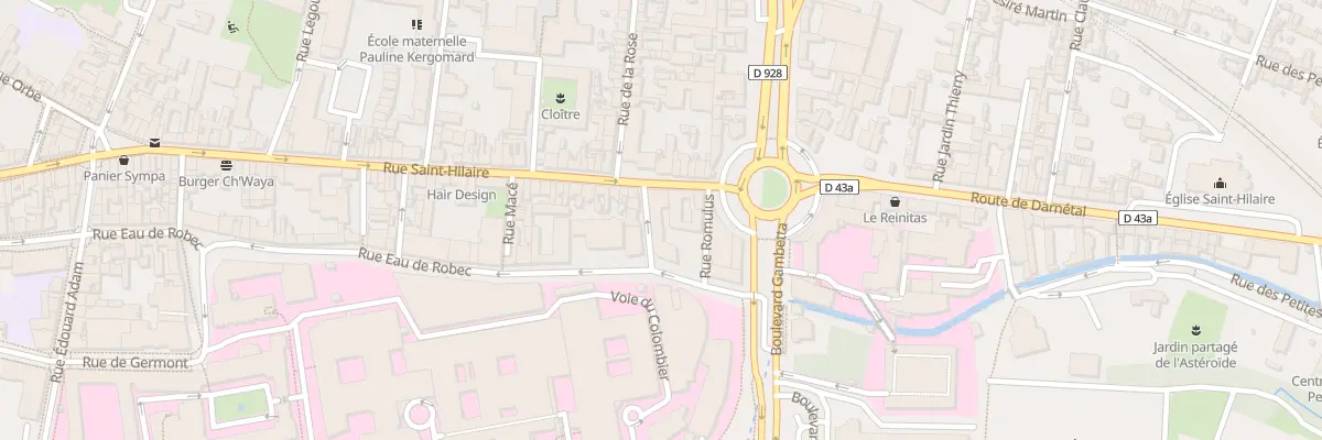 Plan du 9 Rue Saint Hilaire à Rouen