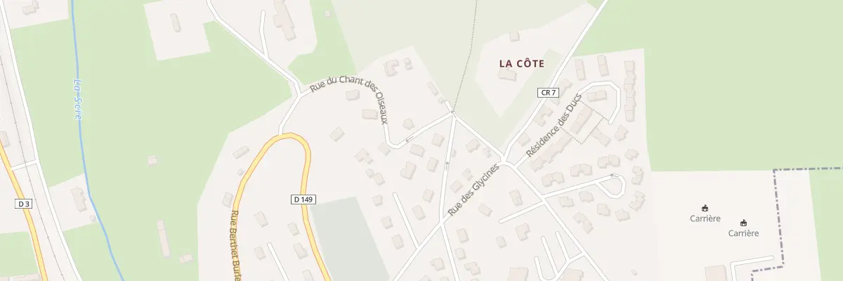 Plan du 8 Rue du Chant des Oiseaux à Longueville-sur-Scie