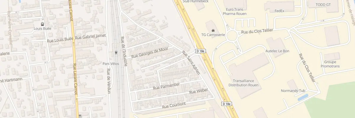 Plan du 22 Rue Riesch à Saint-Étienne-du-Rouvray