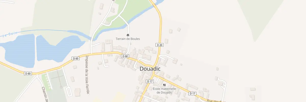 Plan du 3 Rue du Suin à Douadic