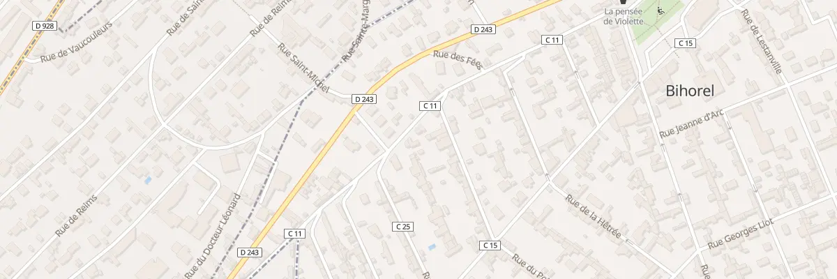 Plan du 10 Rue de la Liberation à Bihorel