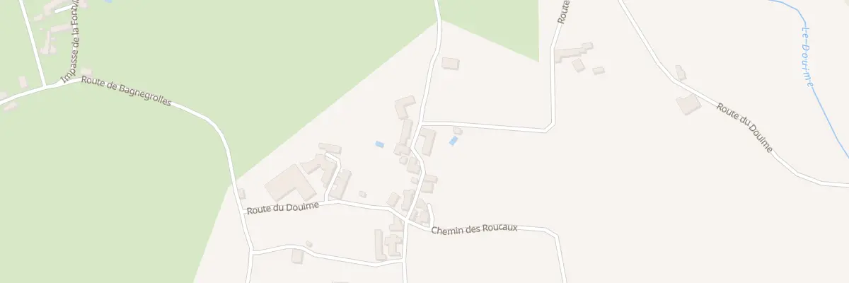 Plan du 19 Rte du Douime à Azerat