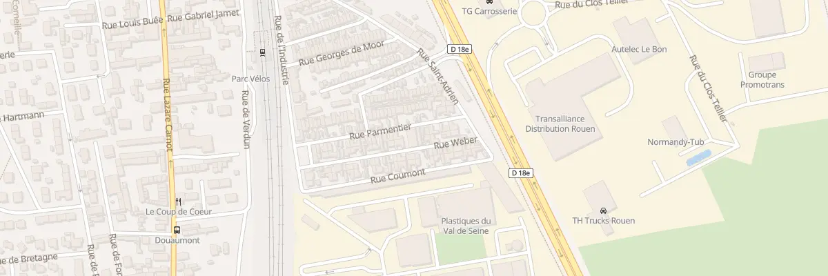 Plan du 20B Rue Parmentier à Saint-Étienne-du-Rouvray
