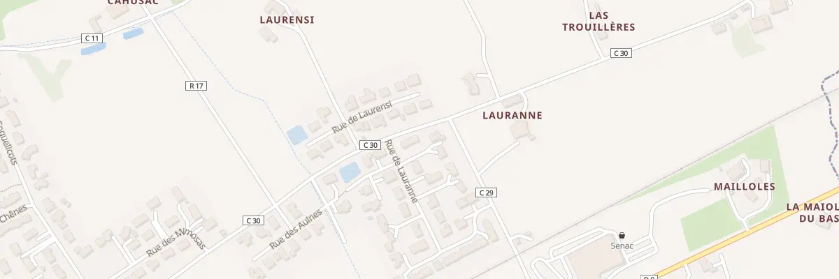 Plan du 25 Rue de Lauranne à L’Isle-Jourdain