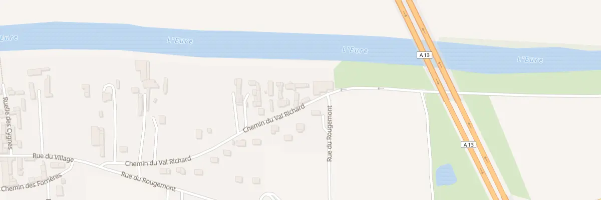 Plan du 326 Che du Val Richard à Criquebeuf-sur-Seine