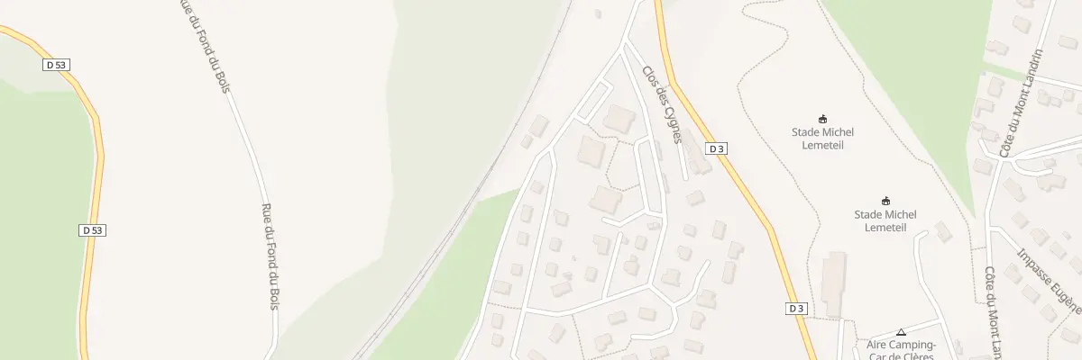 Plan du 190 Rue des Pinsons à Clères