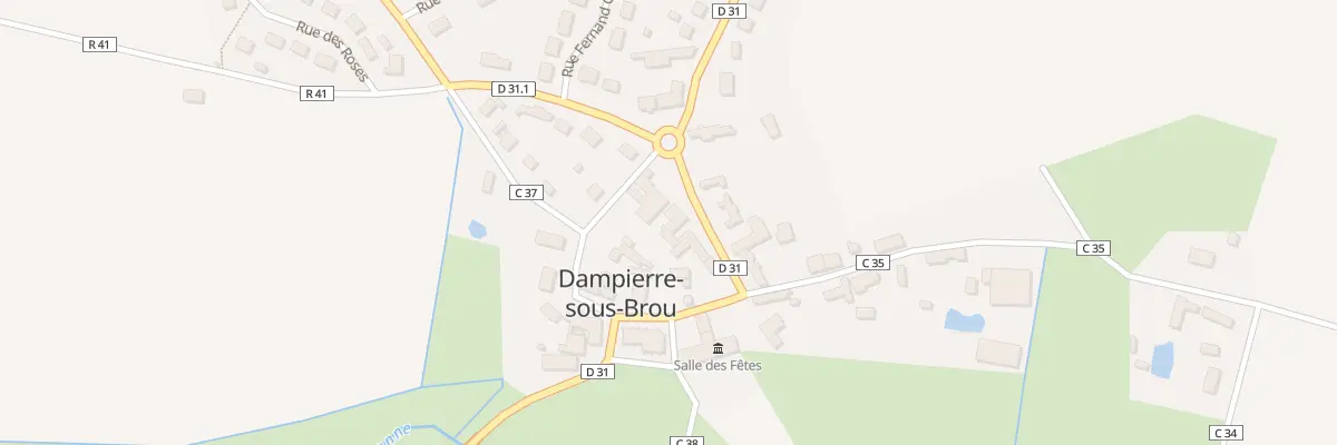 Plan du 3 Rue Grande à Dampierre-sous-Brou
