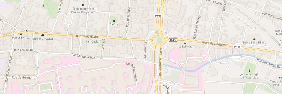 Plan du 5 Rue Saint Hilaire à Rouen