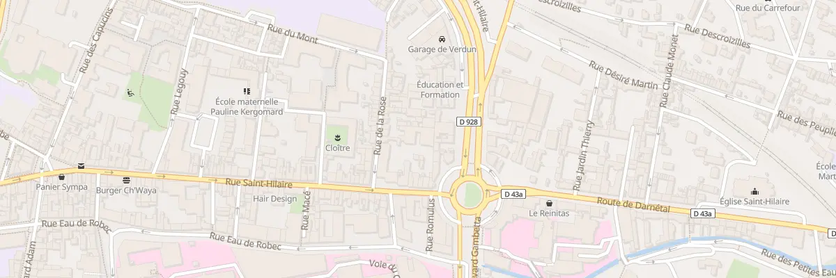 Plan du 16B Rue de la Rose à Rouen