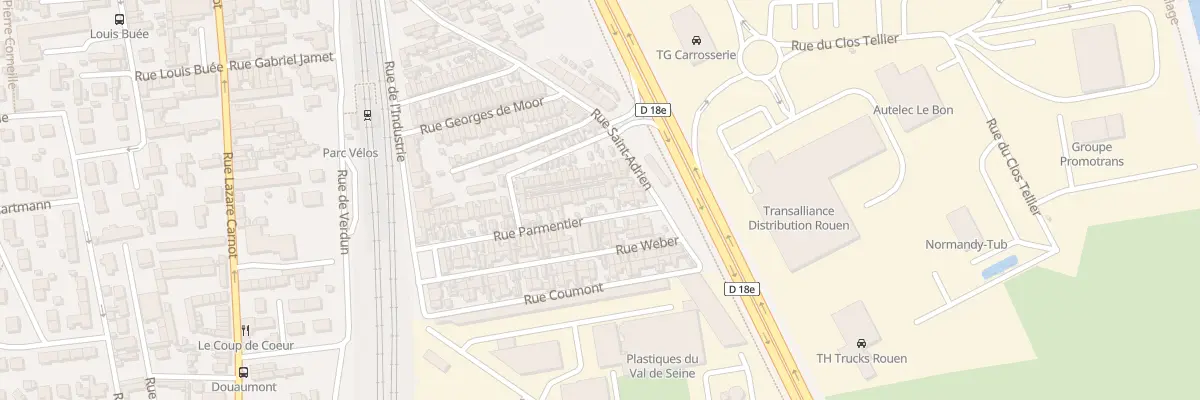 Plan du 49 Rue Parmentier à Saint-Étienne-du-Rouvray
