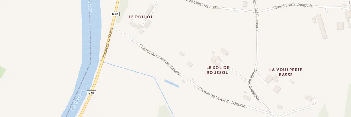 Plan du 165 Che du Lavoir de l’Odonie à Sergeac