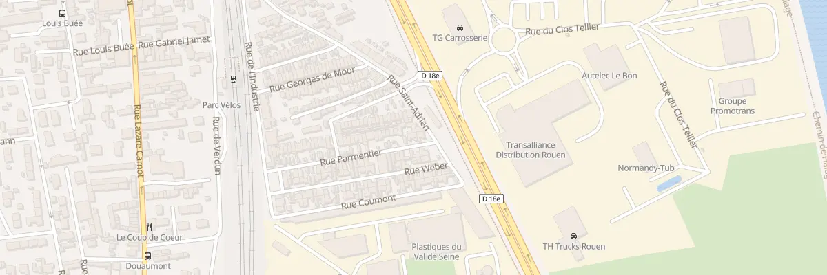 Plan du 55 Rue Parmentier à Saint-Étienne-du-Rouvray