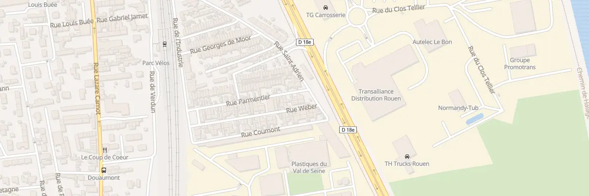 Plan du 24 Rue Parmentier à Saint-Étienne-du-Rouvray