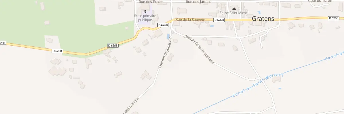 Plan du 5000F Jouandin à Gratens
