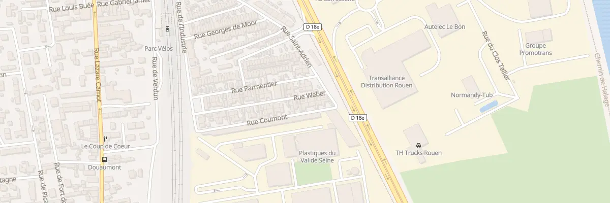 Plan du 28 Rue Weber à Saint-Étienne-du-Rouvray