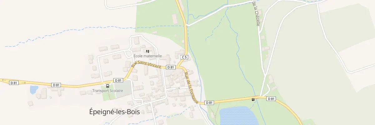 Plan du 7 Rue de la Fontaine à Épeigné-les-Bois