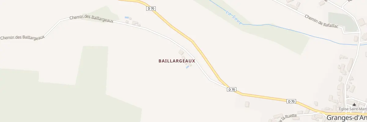 Plan du 73A Royere à Granges-d’Ans