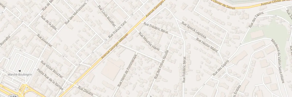 Plan du 10 Rue du Reservoir à Rouen