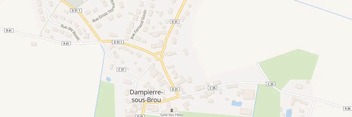Plan du 8 Rue Grande à Dampierre-sous-Brou