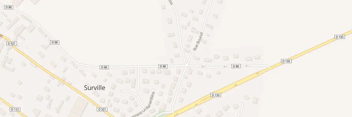 Plan du 1 Rue des Clos à Surville