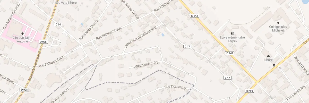 Plan du 24 Rue René Cuiry à Bihorel