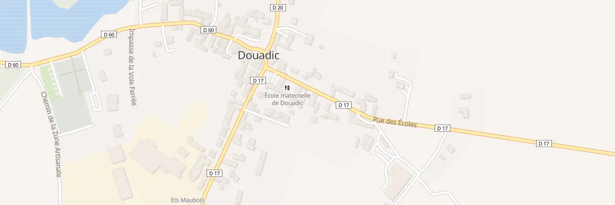 Plan du 4 Rue des Ecoles à Douadic