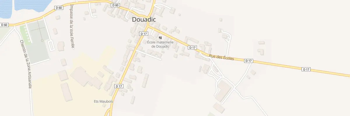 Plan du 6 Rue des Ecoles à Douadic