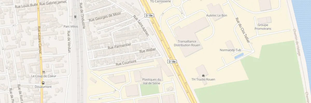 Plan du 34 Rue Weber à Saint-Étienne-du-Rouvray