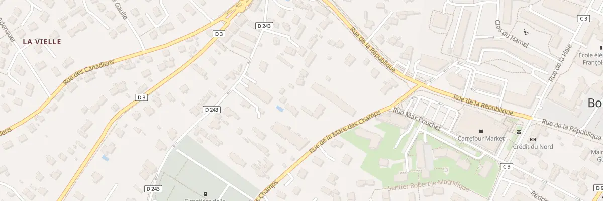 Plan du 401 Rue de la Mare des Champs à Bois-Guillaume