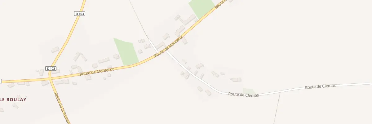 Plan du 3 Rte de Clémas au Favril