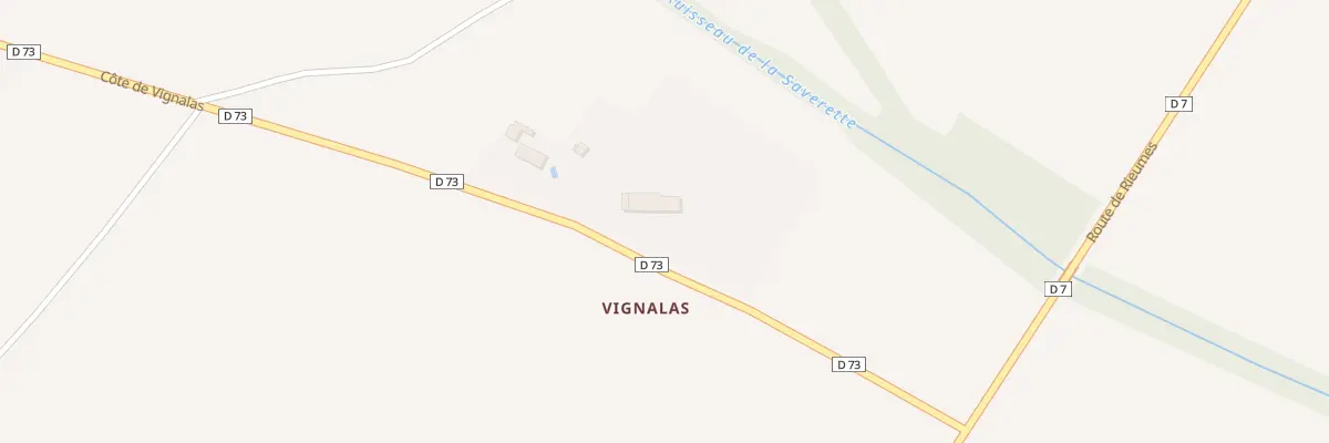 Plan du 541 Cote de Vignalas à Savères