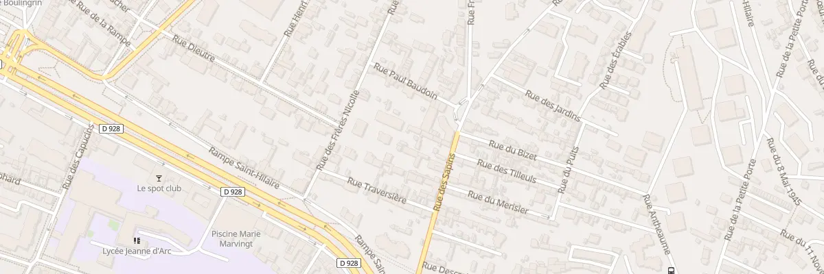Plan du 13 Rue des Sapins à Rouen