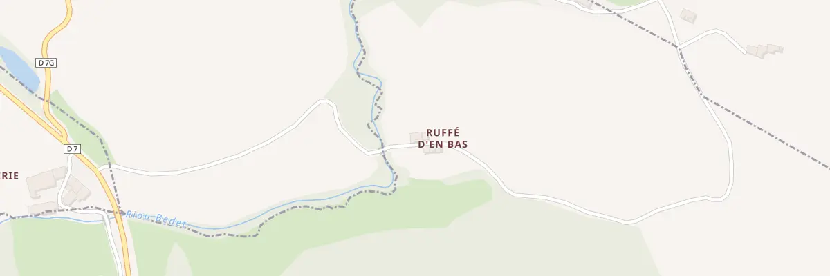 Plan du 5183 Rufe d’En Haut à Fabas