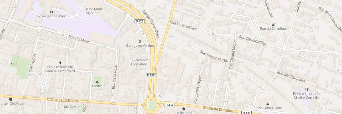 Plan du 6 Rue des Sapins à Rouen