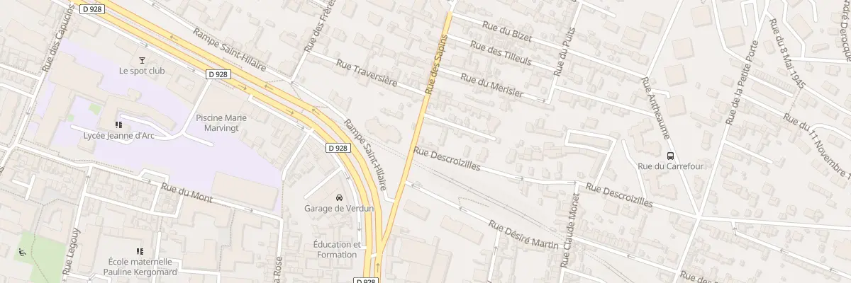 Plan du 10 Rue des Sapins à Rouen
