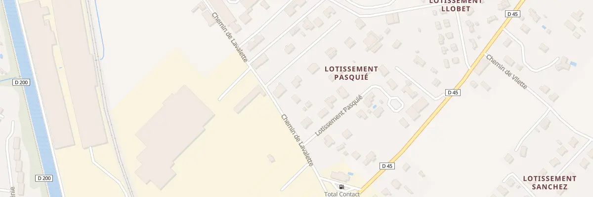 Plan du 200 Che de Lavalette à Castelsarrasin