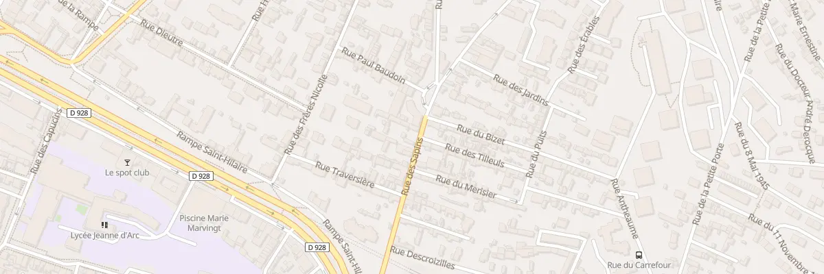 Plan du 13B Rue des Sapins à Rouen