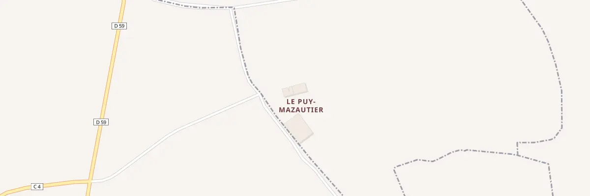Plan du 1 Puy Mazotier à Flavignac