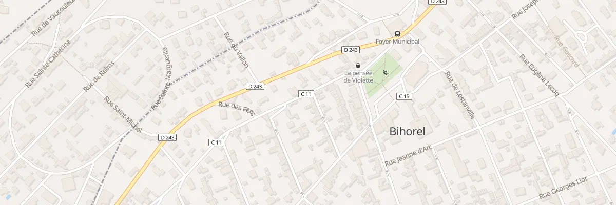 Plan du 2 Rue de la Paix à Bihorel