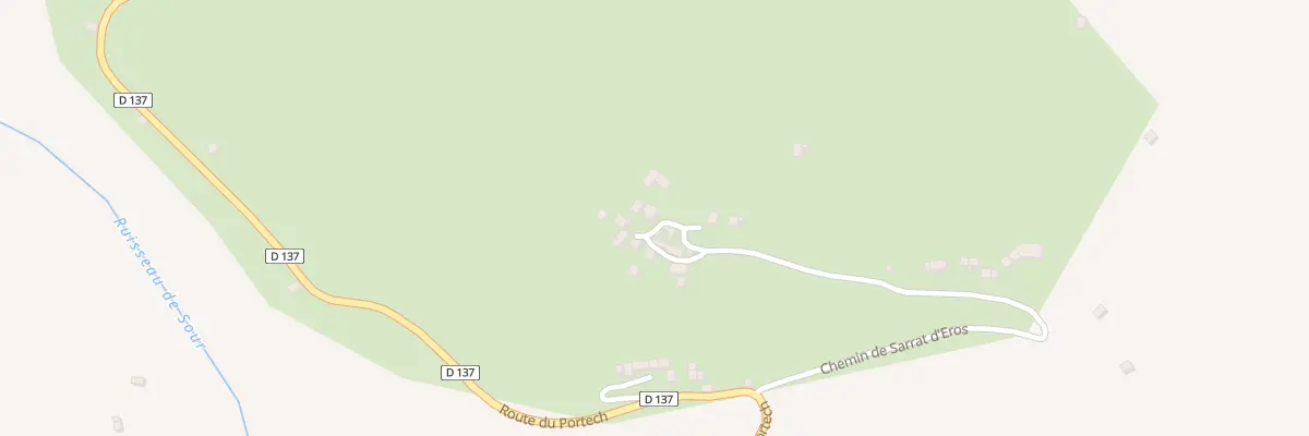 Plan du 151 Le Sarrat d’Eros Hameau à Moulis